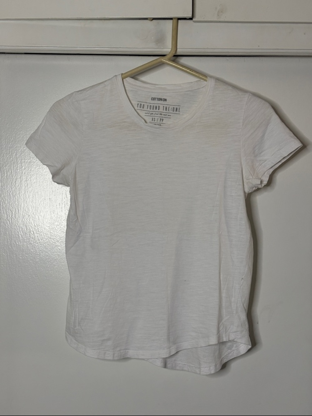 Cotton On White Short Sleeve Crewneck Tee